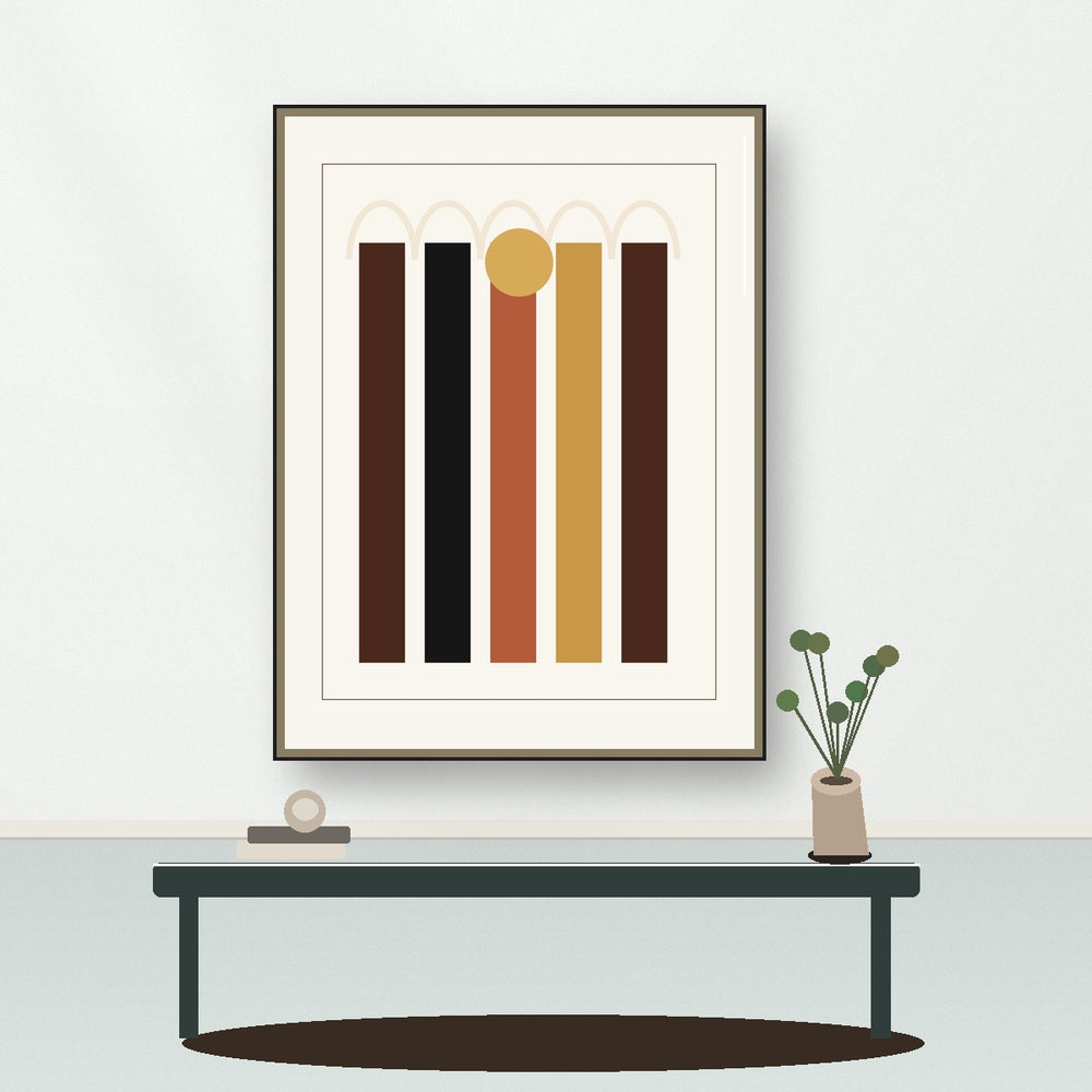 Abstract Deco Columns | The Luxe Prints