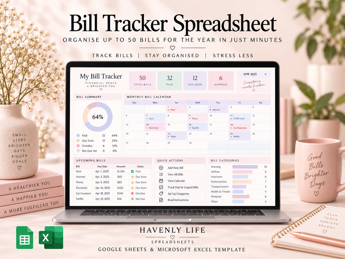 Bills Tracker Google Sheets