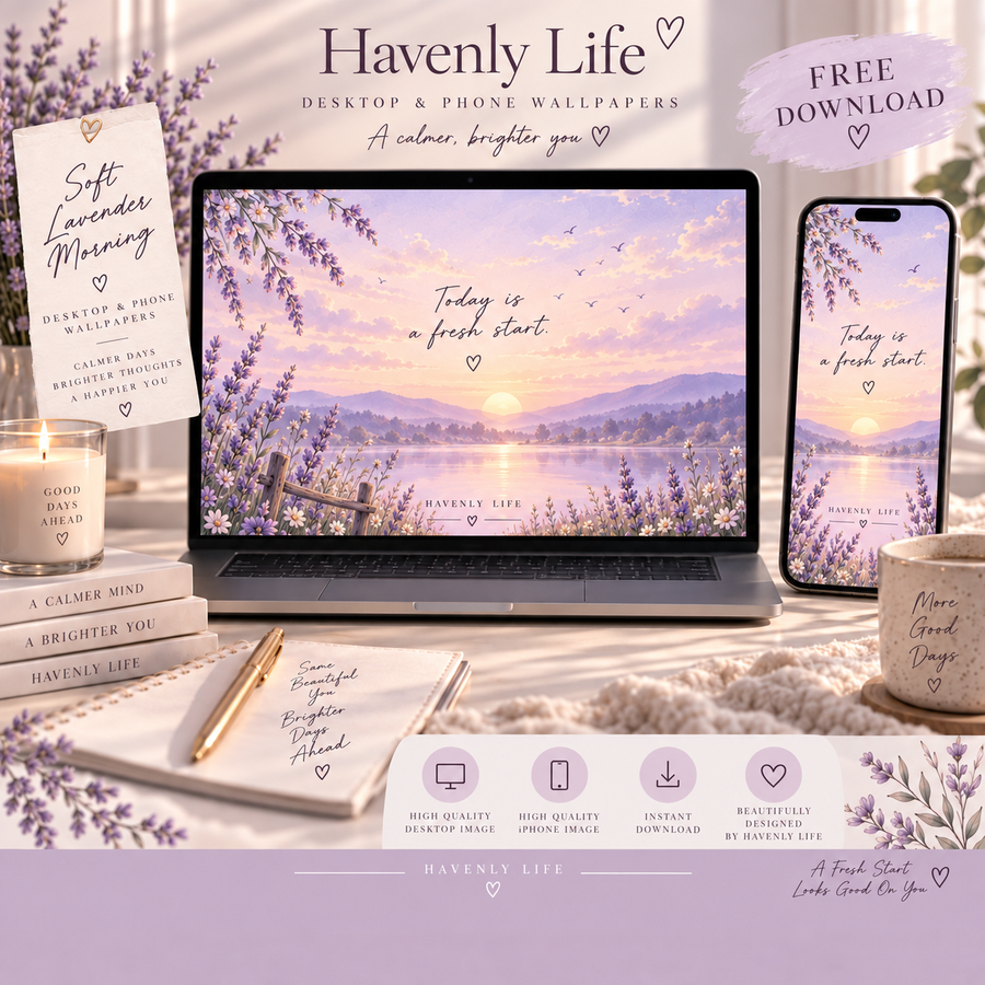 Soft Lavender Morning FREE Desktop & iPhone Wallpaper (Copy) (Copy)
