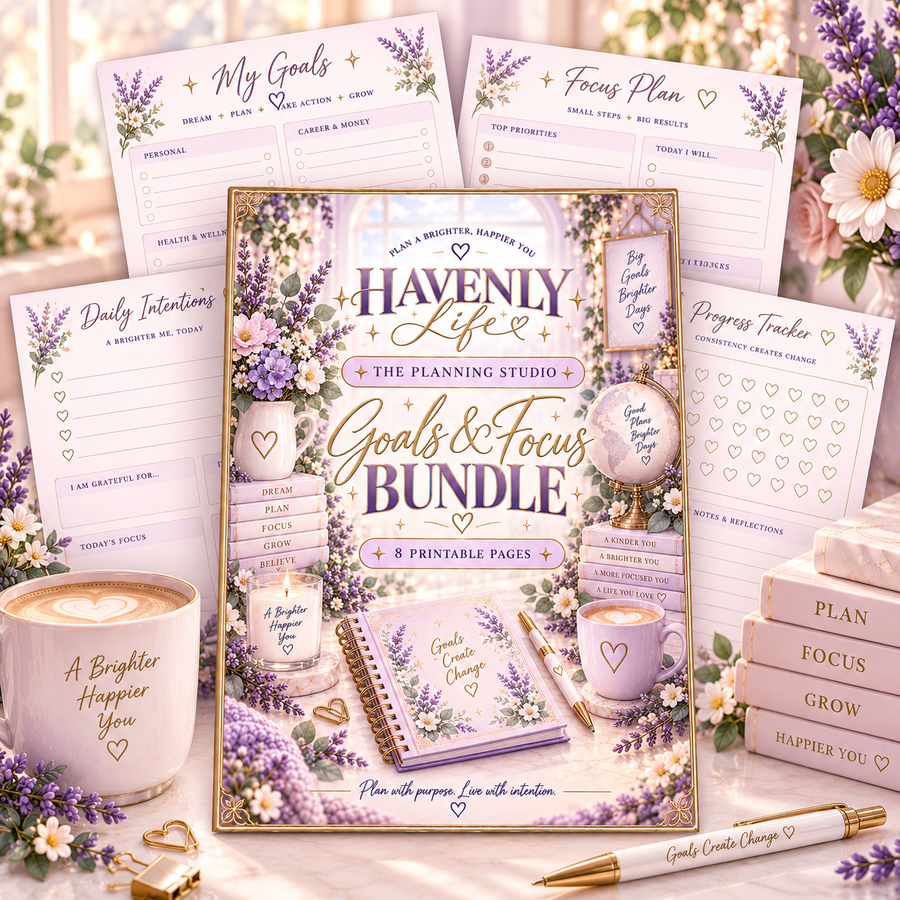 Goals & Focus Planner Bundle
