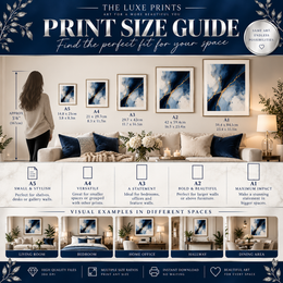 Midnight Blue Deco | The Luxe Prints