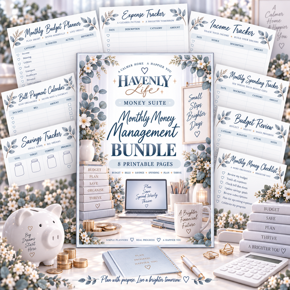 Monthly Money Management Planning Bundle