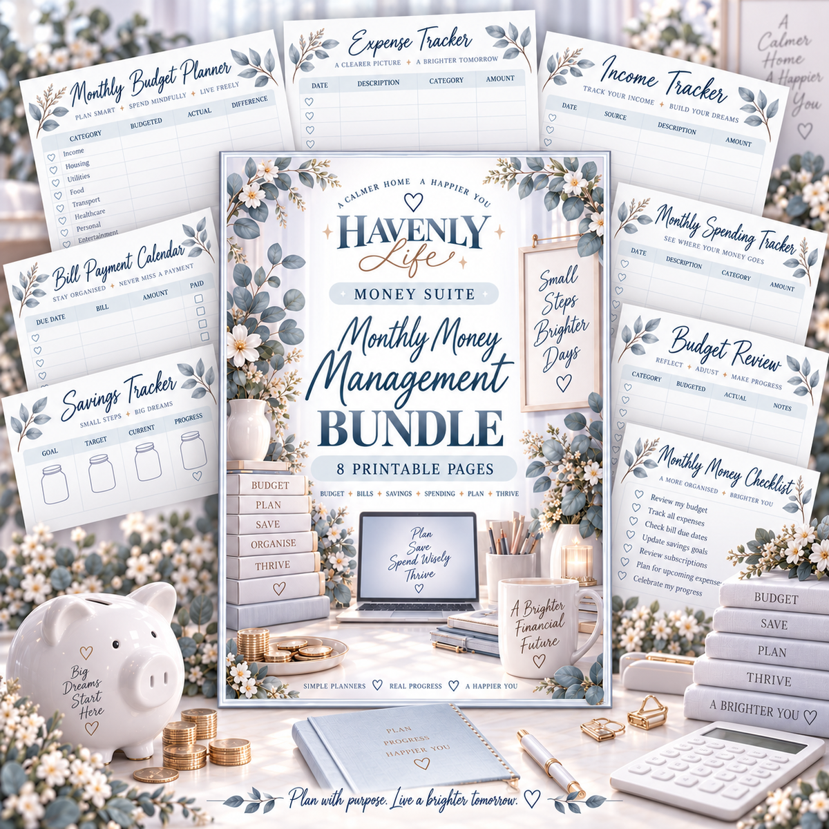Monthly Money Management Planning Bundle