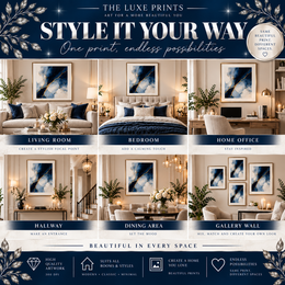 Midnight Blue Deco | The Luxe Prints