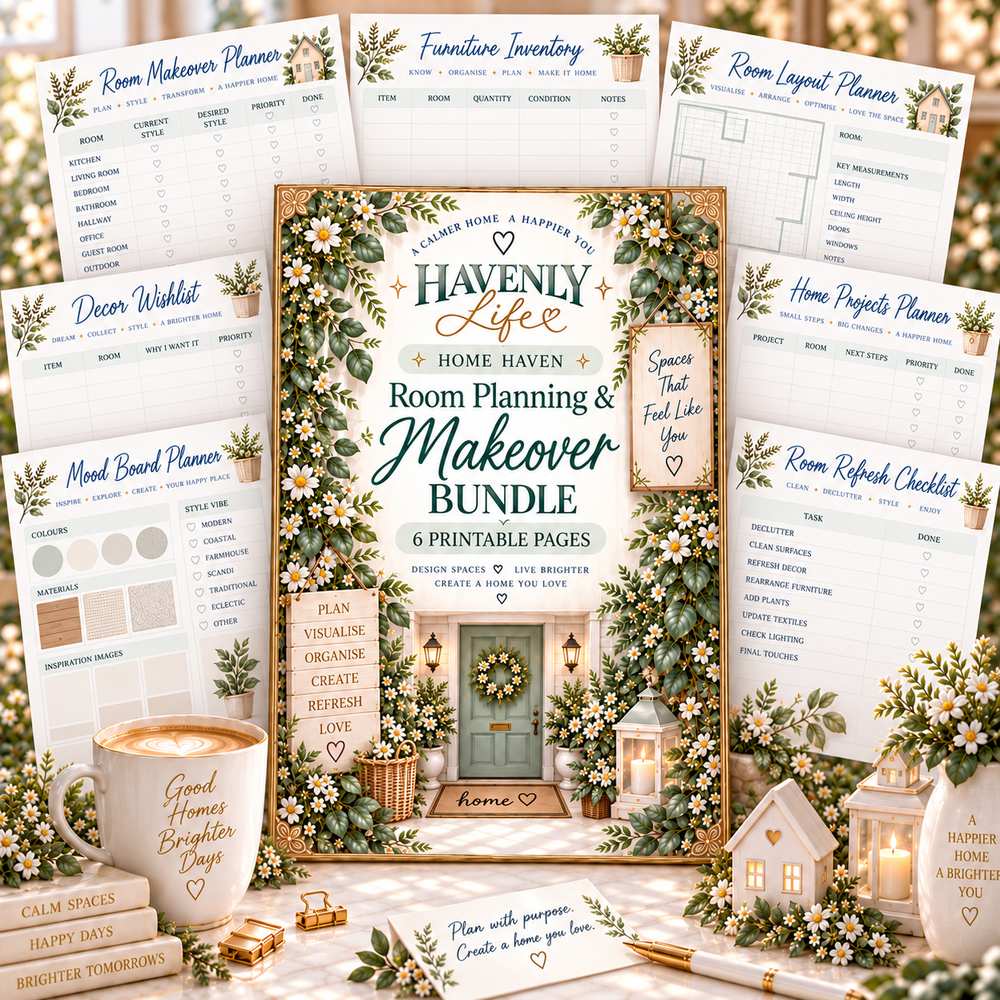 Room Planning & Makeover Planning Bundle