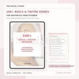 Aesthetics Practitioner – 100+ Reels & TikTok Hooks