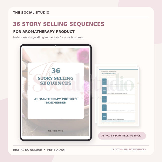 Aromatherapy – Instagram Story Selling Sequences | The Social Studio
