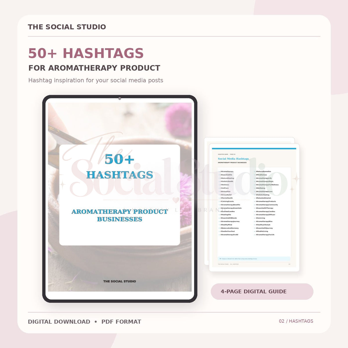Aromatherapy – Hashtag Pack | The Social Studio