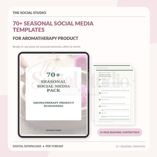 Aromatherapy – Seasonal Social Media Pack | The Social Studio