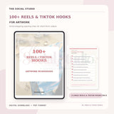 Art Work – 100+ Reels & TikTok Hooks