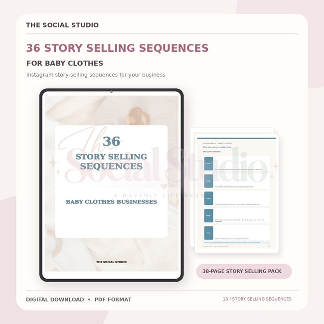 Baby Clothes – Instagram Story Selling Sequences | The Social Studio