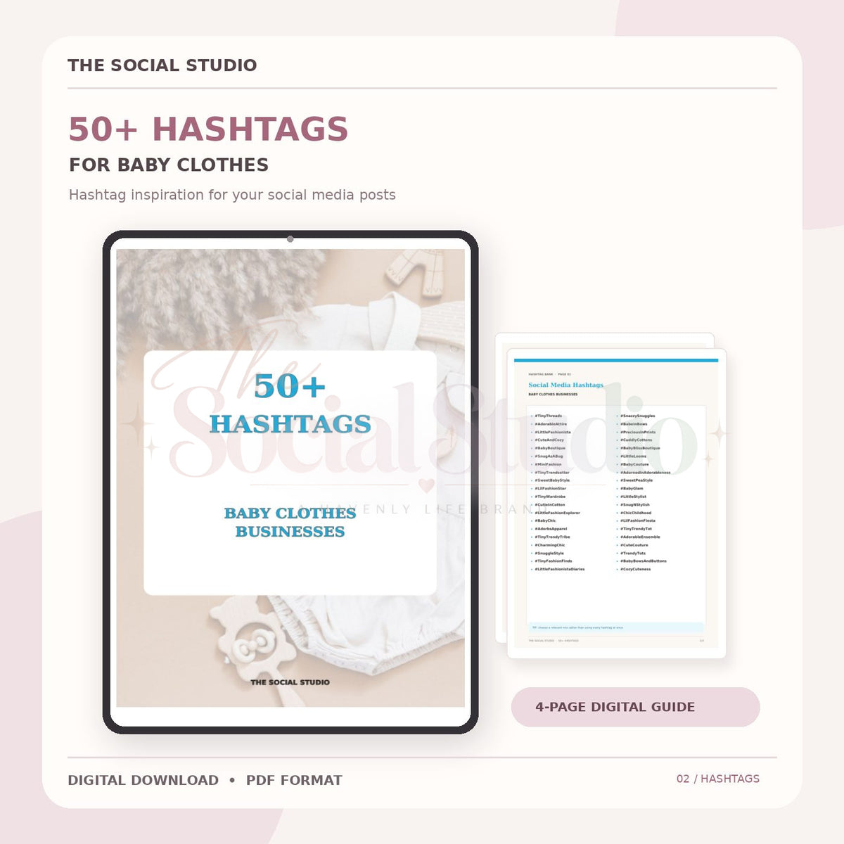 Baby Clothes – Hashtag Pack | The Social Studio