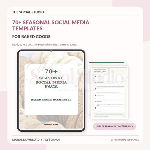 Baked Goods – Seasonal Social Media Pack | The Social Studio