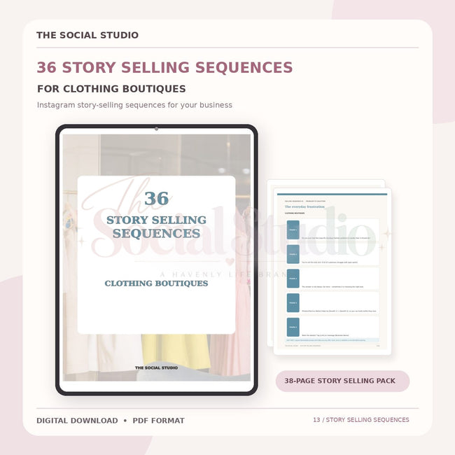 Clothing Boutiques – Instagram Story Selling Sequences | The Social Studio