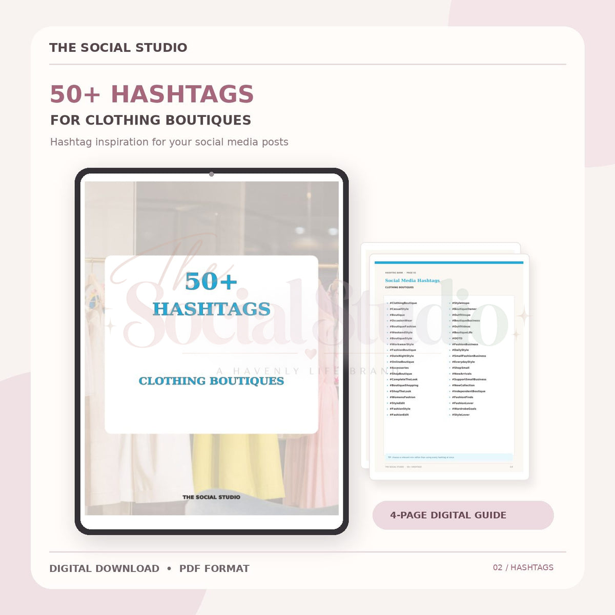 Clothing Boutiques – Hashtag Pack | The Social Studio