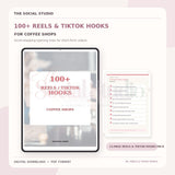 Coffee Shops – 100+ Reels & TikTok Hooks