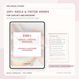 Crochet & Macramé – 100+ Reels & TikTok Hooks