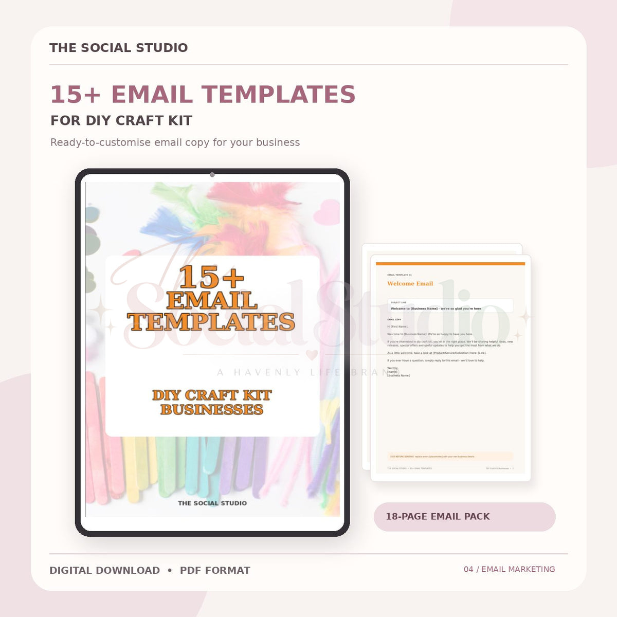 DIY Craft Kits – Email Templates Pack | The Social Studio