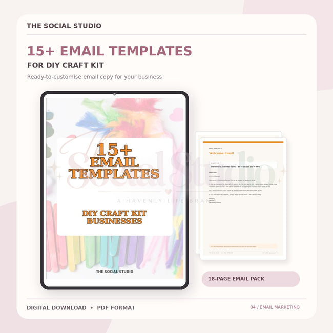 DIY Craft Kits – Email Templates Pack | The Social Studio