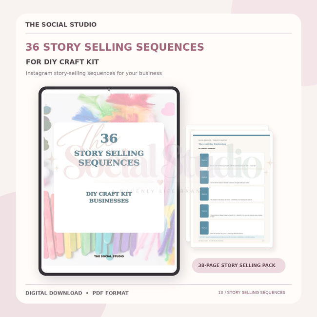 DIY Craft Kits – Instagram Story Selling Sequences | The Social Studio