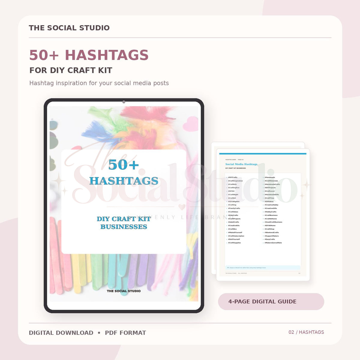 DIY Craft Kits – Hashtag Pack | The Social Studio