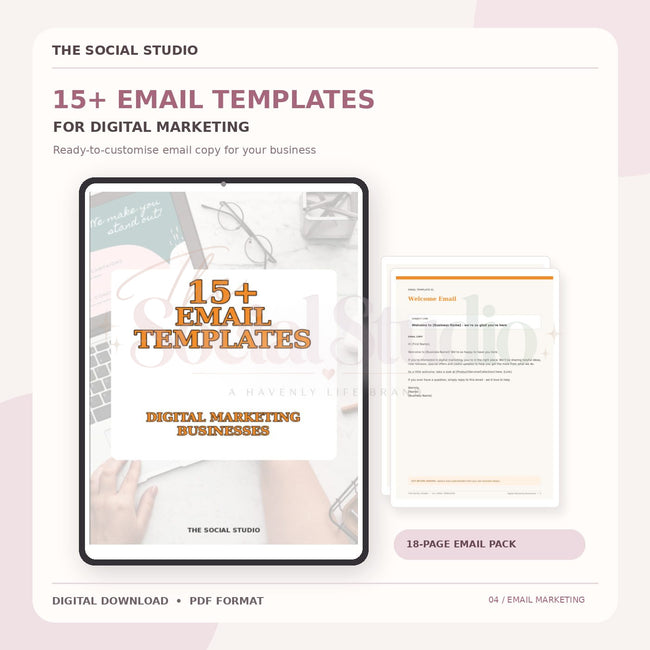 Digital Marketing – Email Templates Pack | The Social Studio