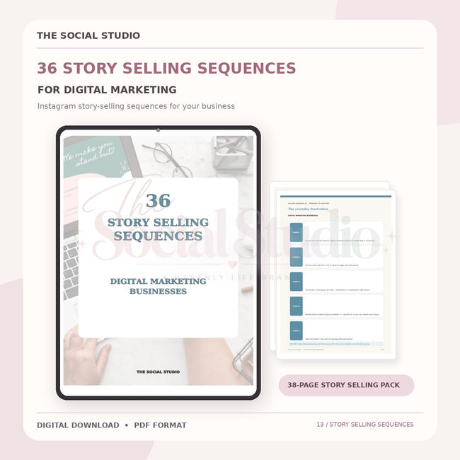 Digital Marketing – Instagram Story Selling Sequences | The Social Studio