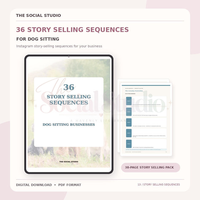 Dog Sitting Business – Instagram Story Selling Sequences | The Social Studio