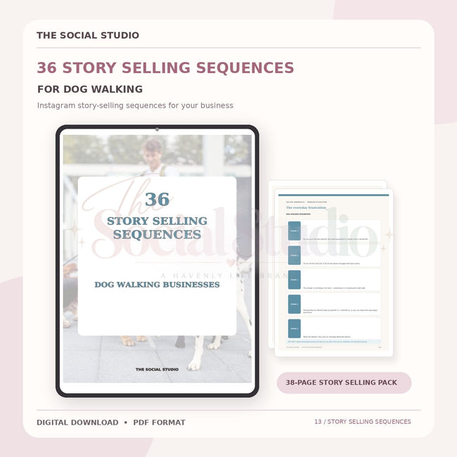 Dog Walker – Instagram Story Selling Sequences | The Social Studio