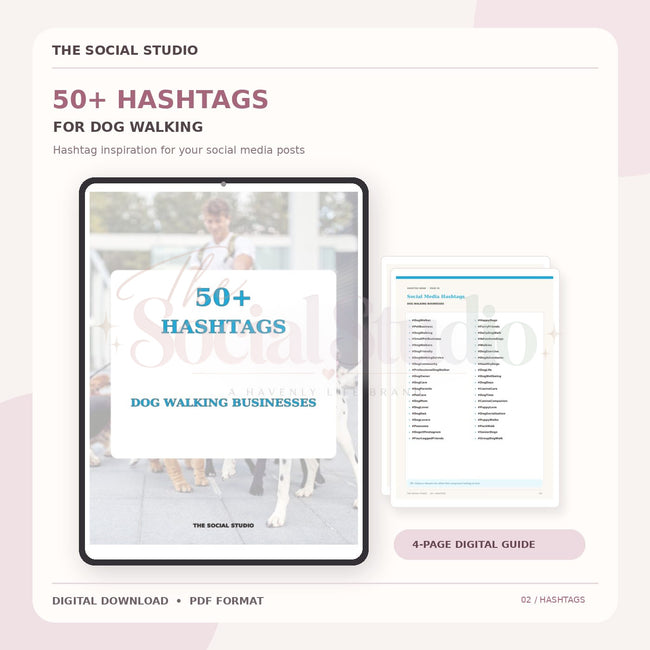 Dog Walker – Hashtag Pack | The Social Studio