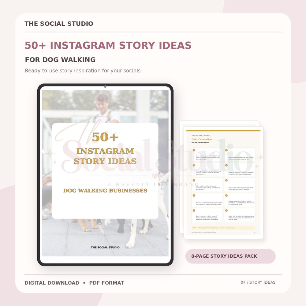 Dog Walker – Instagram Story Ideas Pack | The Social Studio