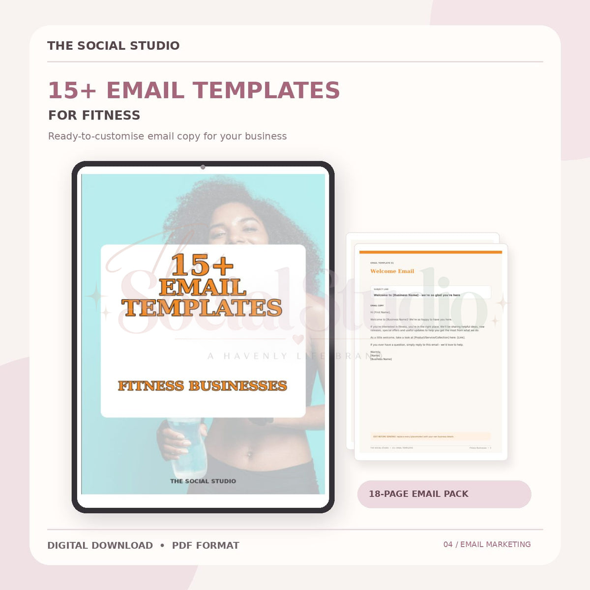 Fitness – Email Templates Pack | The Social Studio