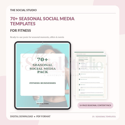 Fitness – Seasonal Social Media Pack | The Social Studio