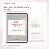 Food – 100+ Reels & TikTok Hooks