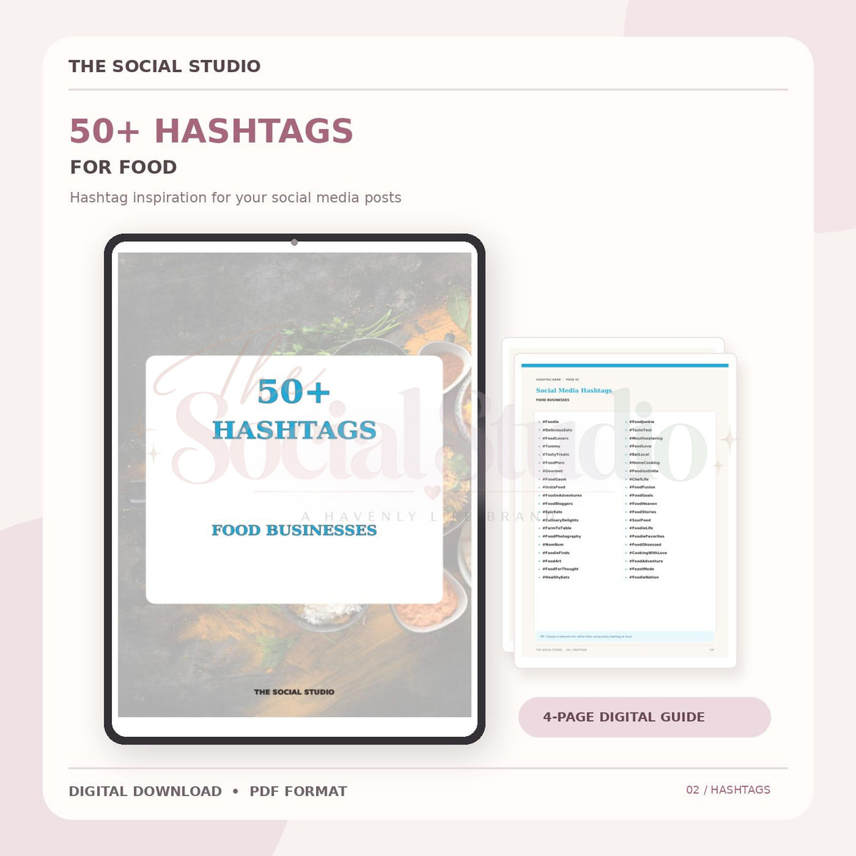 Food – Hashtag Pack | The Social Studio
