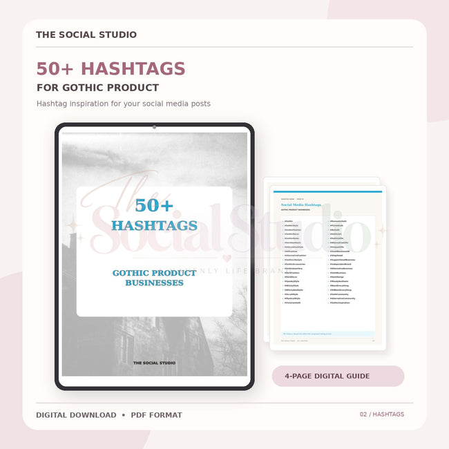 Gothic – Hashtag Pack | The Social Studio