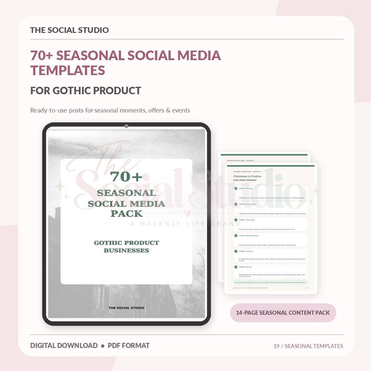 Gothic – Seasonal Social Media Pack | The Social Studio