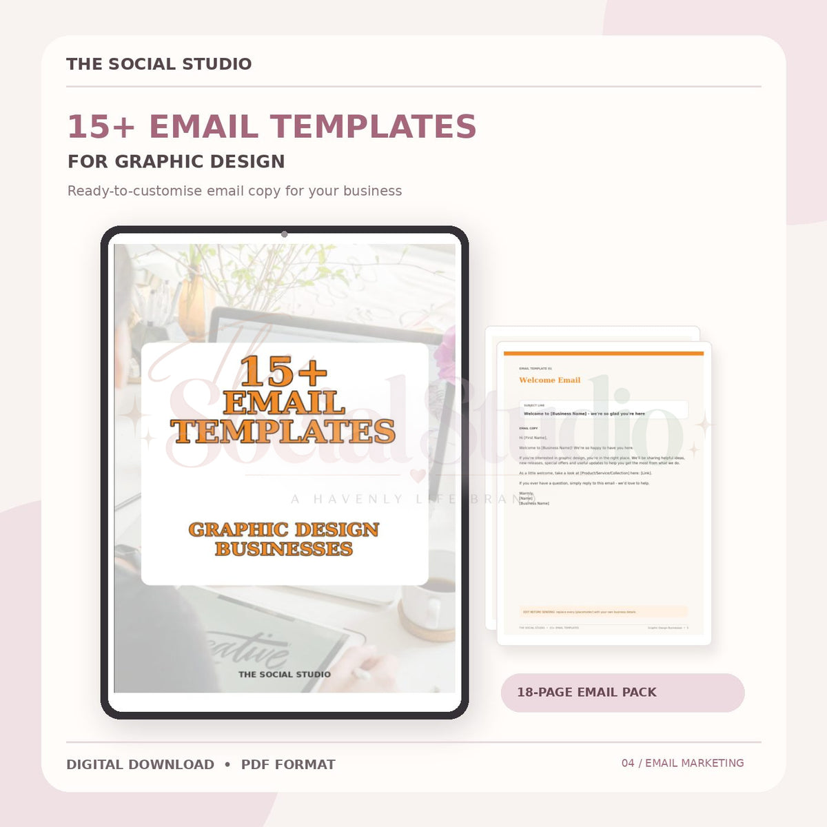 Graphic Designer – Email Templates Pack | The Social Studio
