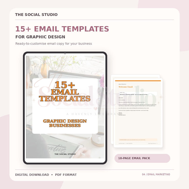 Graphic Designer – Email Templates Pack | The Social Studio