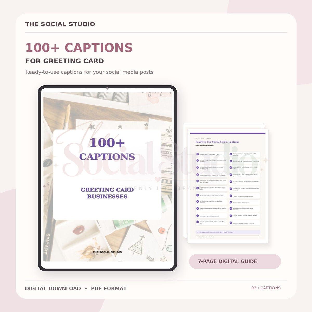 Greeting Cards – Caption Pack | The Social Studio