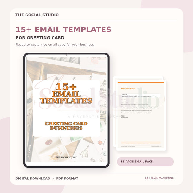 Greeting Cards – Email Templates Pack | The Social Studio