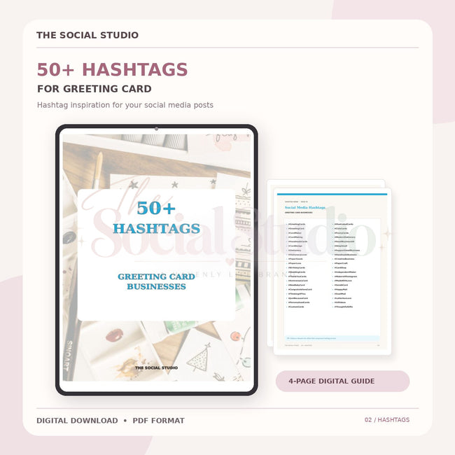 Greeting Cards – Hashtag Pack | The Social Studio