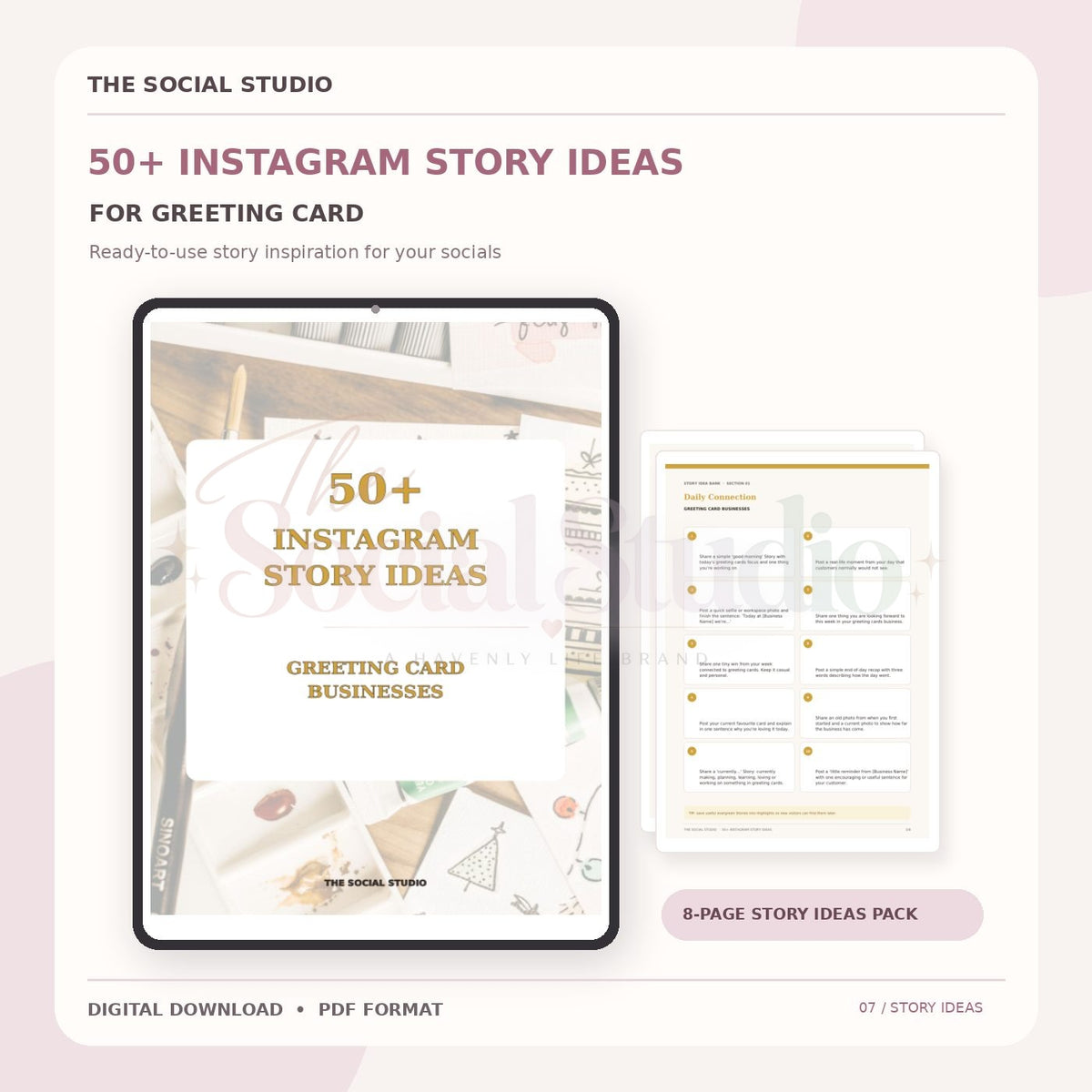 Greeting Cards – Instagram Story Ideas Pack | The Social Studio