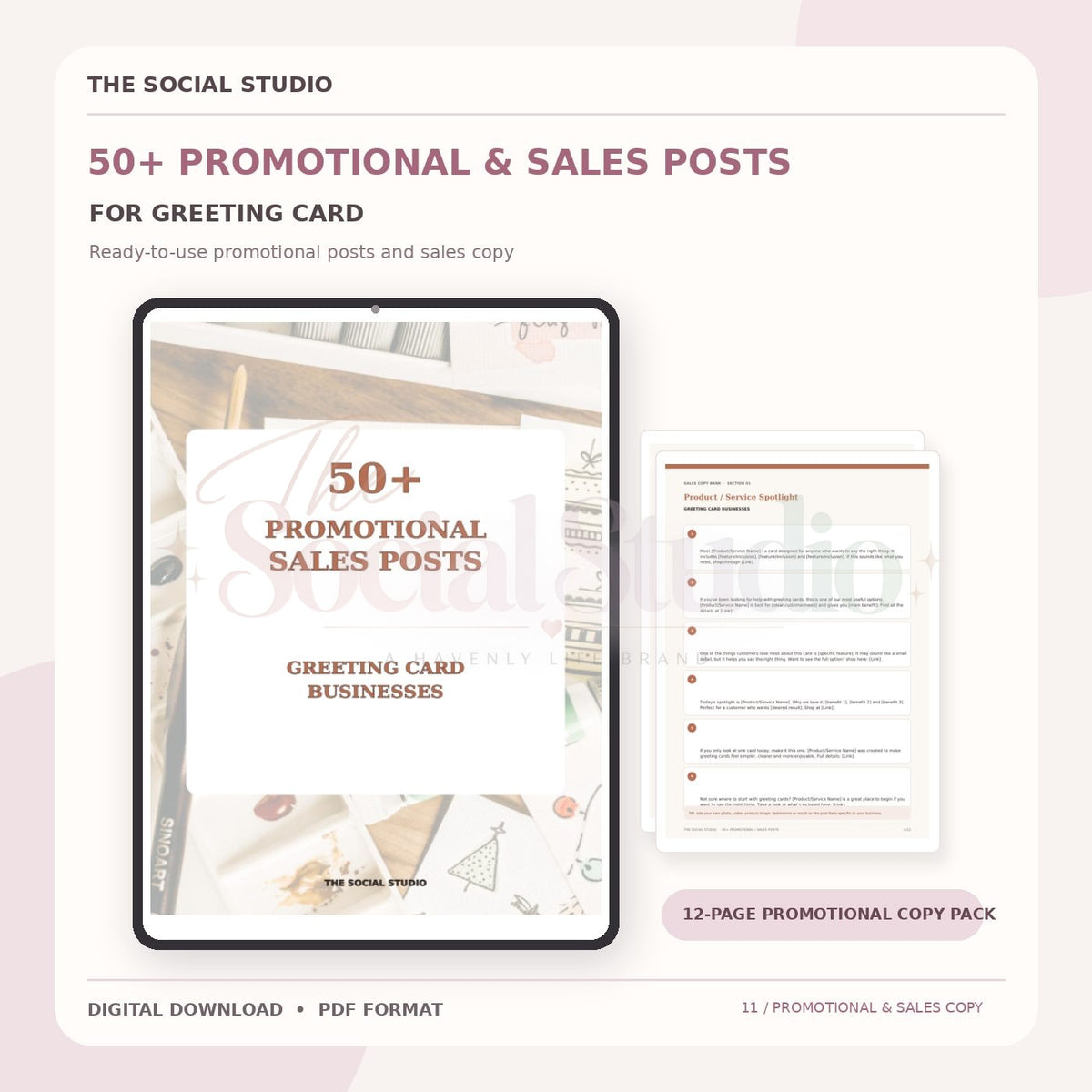 Greeting Cards – Promotional & Sales Post Templates | The Social Studio