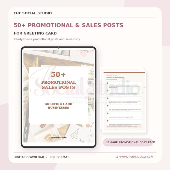 Greeting Cards – Promotional & Sales Post Templates | The Social Studio