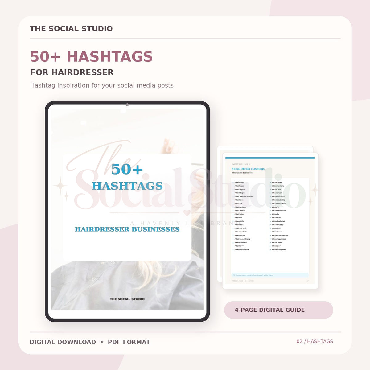Hairdresser – Hashtag Pack | The Social Studio