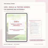 Handmade & Sustainable – 100+ Reels & TikTok Hooks