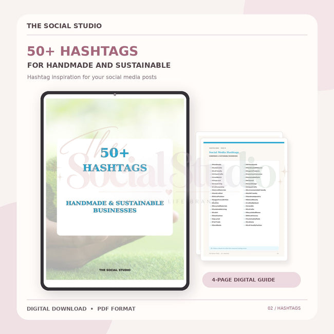 Handmade & Sustainable – Hashtag Pack | The Social Studio