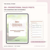 Handmade & Sustainable – Promotional & Sales Post Templates