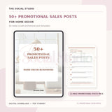 Home Decor – Promotional & Sales Post Templates